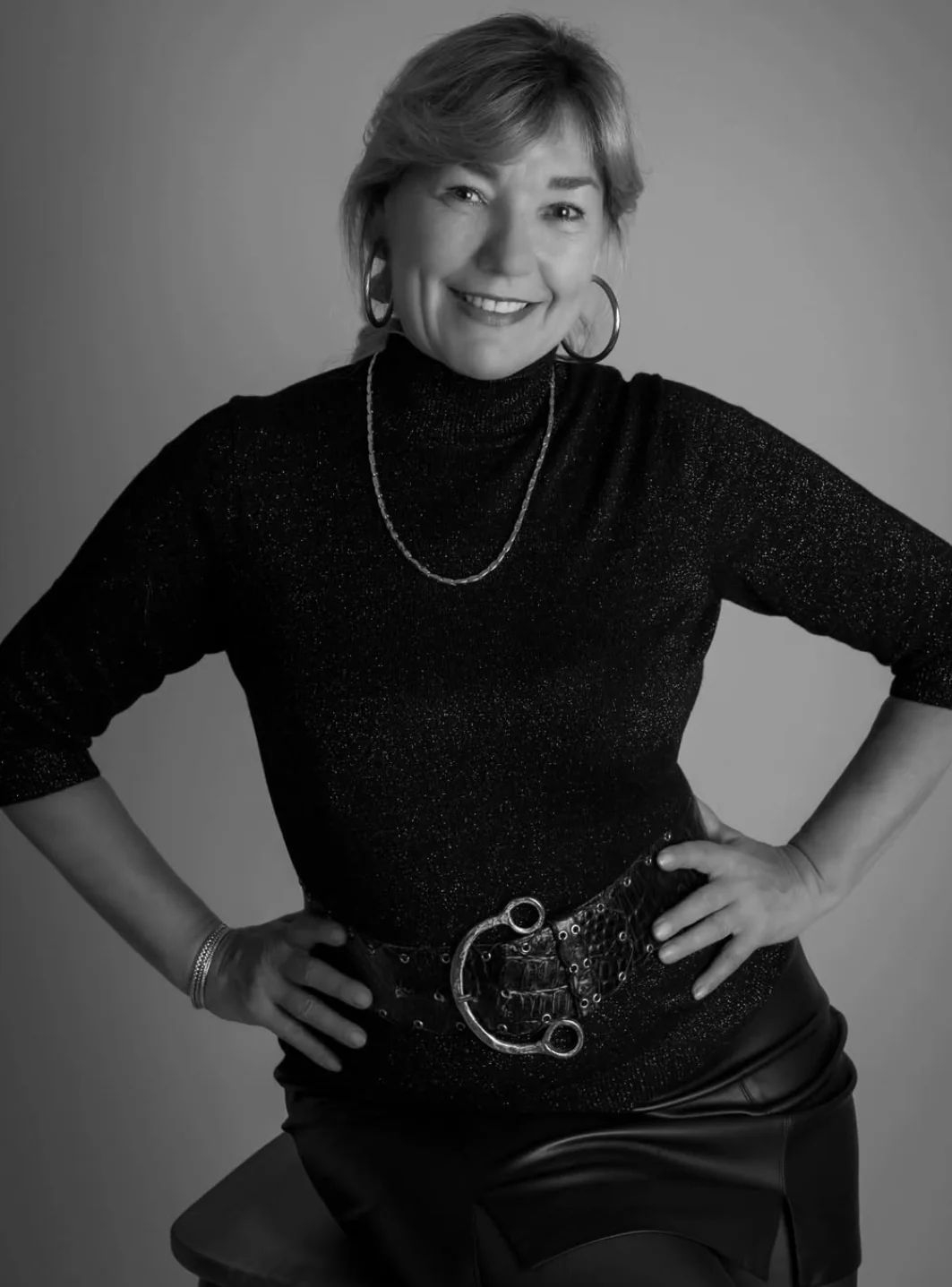 A portrait being made in soft natural light